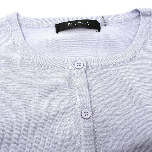 Classic Lilac Button Up Cardigan Sweater 3/4 Length Sleeve Plus Size 2X -Hey Viv - Picture 5 of 7